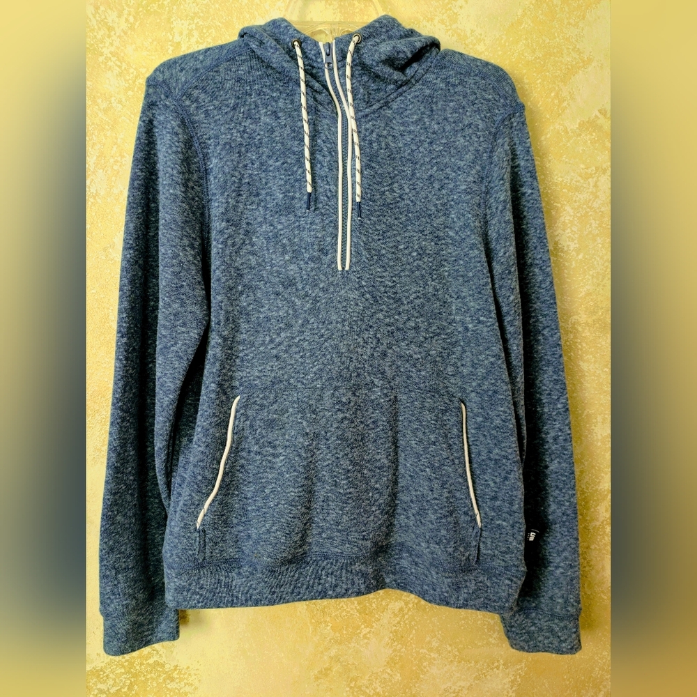 Union Bay French Terry Blue 1/4 Zip Pullover Hoodie Size S